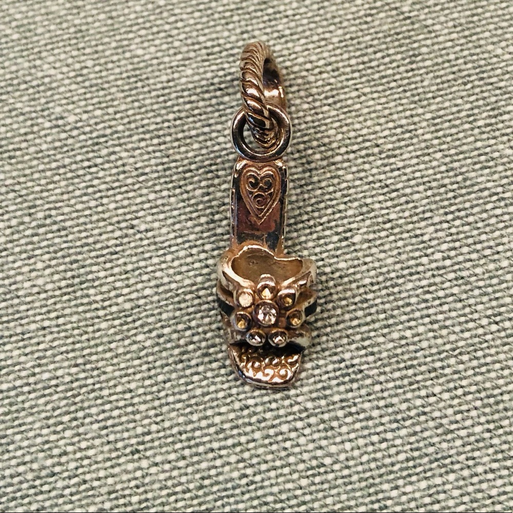 Brighton Jewelry High Heel Shoe Charm Decorated with Crystals Like New Condition
